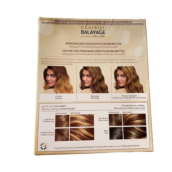 2 New Clairol Balayage Hair Color For Brunettes Highlights Light Brown To Black - Picture 3 of 7